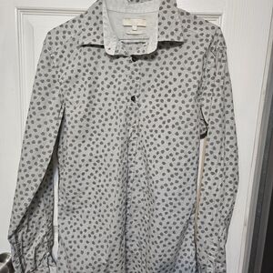 Diesel Men's Black and White Patterned Shirt